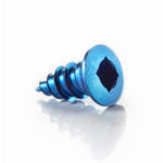 anodized bone screw